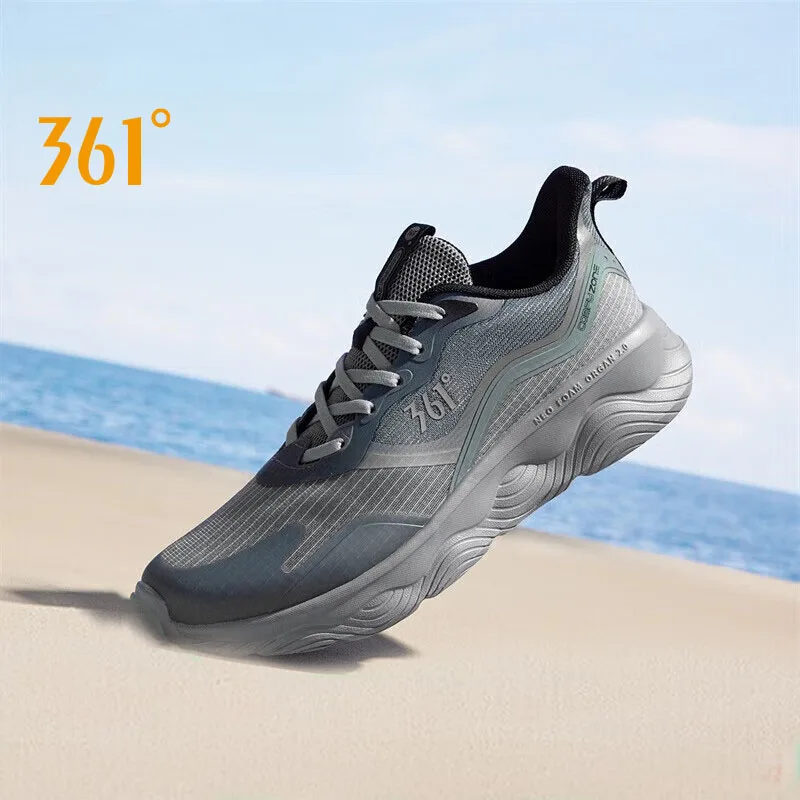 361 Degrees Running Shoes Men Marshmallow SE Grip Shock-absorbing Breathable Supportive Cushioning Foot Men Sneakers 672322204F