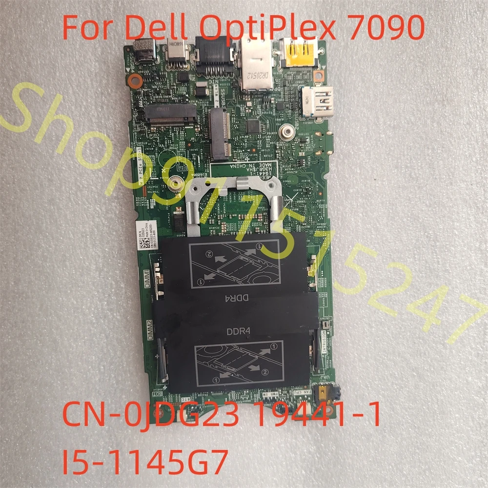 

For Dell OptiPlex 7090 Ultra UFF Laptop Motherboard CN-0JDG23 JDG23 19441-1 CPU I5-1145G7 Mainboard Fully Tested