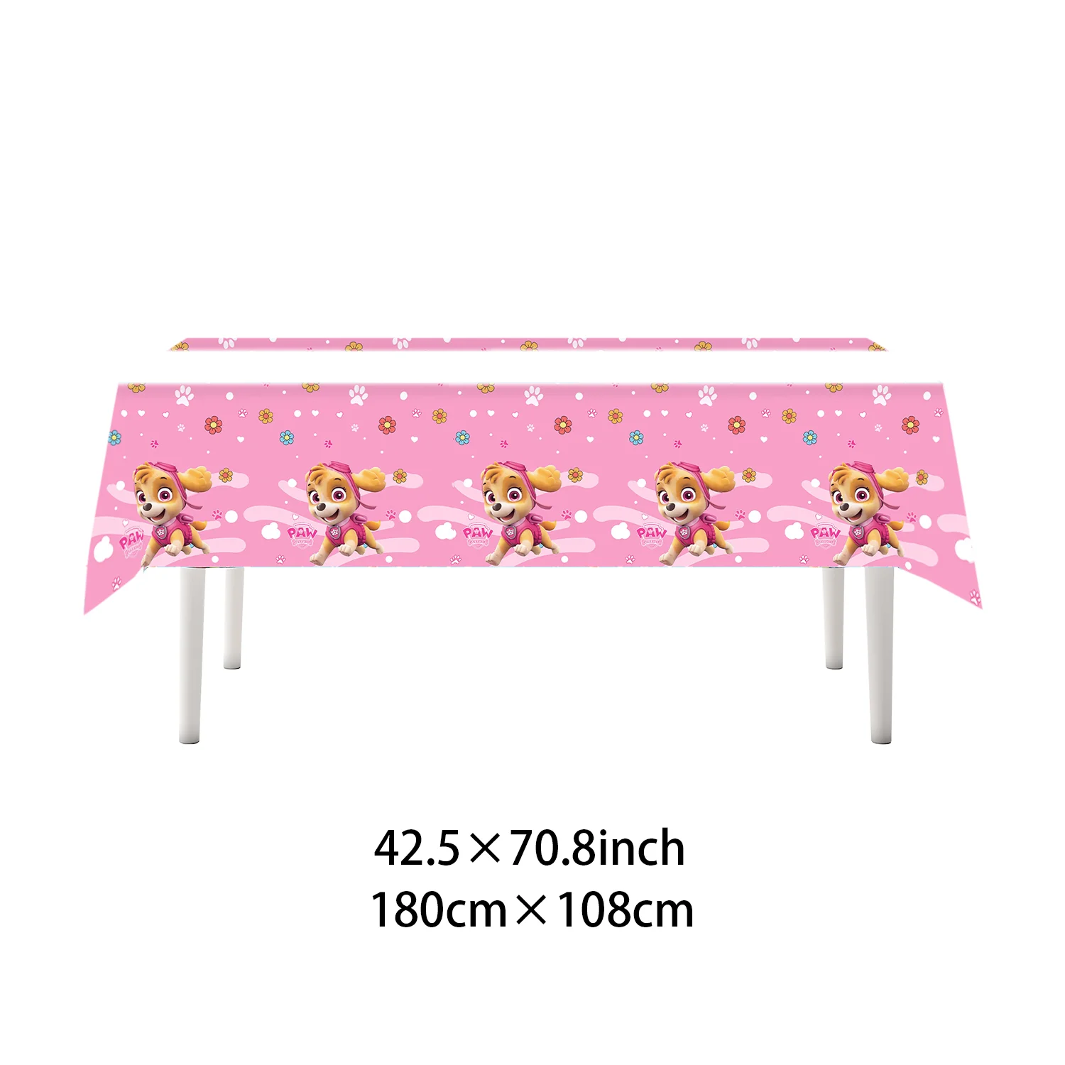 Pink Paw Patrol Decorazione festa di compleanno Stoviglie usa e getta Tovaglia Piatto Tazza Festa per bambini Baby Shower Cani Skye Forniture