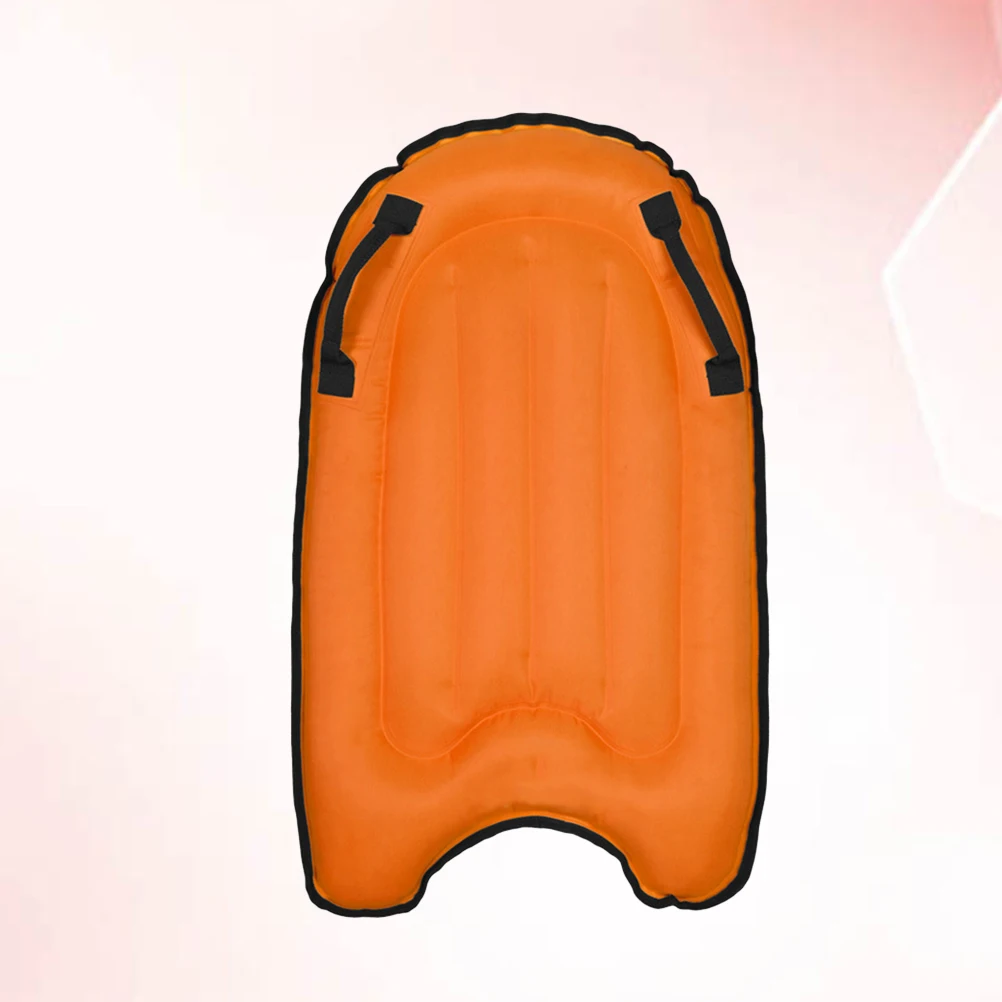 두꺼운 PVC 인플레이터블 플로팅 풀 비치 플로트 라운지 여름 휴가 파티 어린이와 성인을 위한 오렌지색