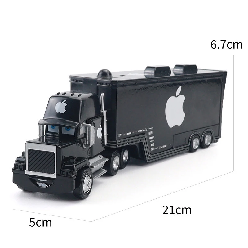 Pixar Cars Greg Candyman's Hauler Modellauto Anime-Figur Mack Container Trucks Semi-Hauler Dinoco Racing Spielzeug Kindergeschenke – Detail 14