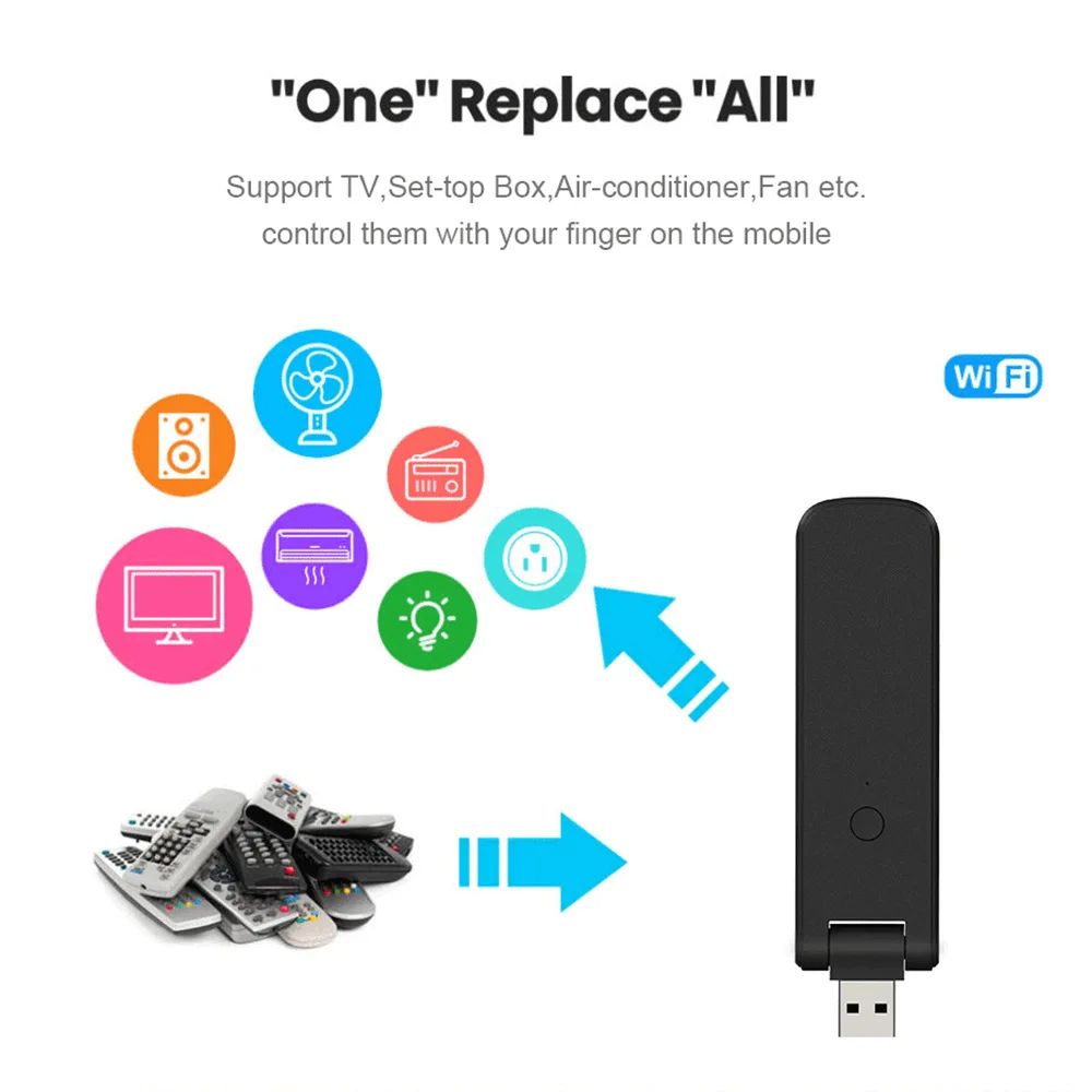 Tuya Mini Smart WiFi RF IR Remote Control USB Power Smart Life work for Air Conditioner TV LG TV Support  Alexa Google Home