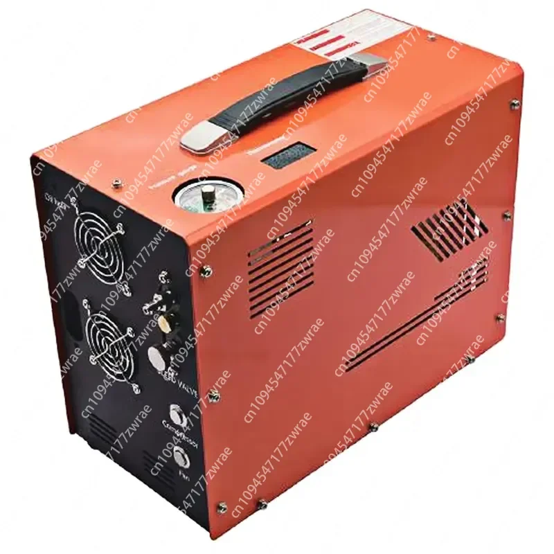 Manufacturer 12V 4500psi 300bar 30mpa Oil-less 220V Auto Stop Double Cylinder Breathing PCP Air Compressor