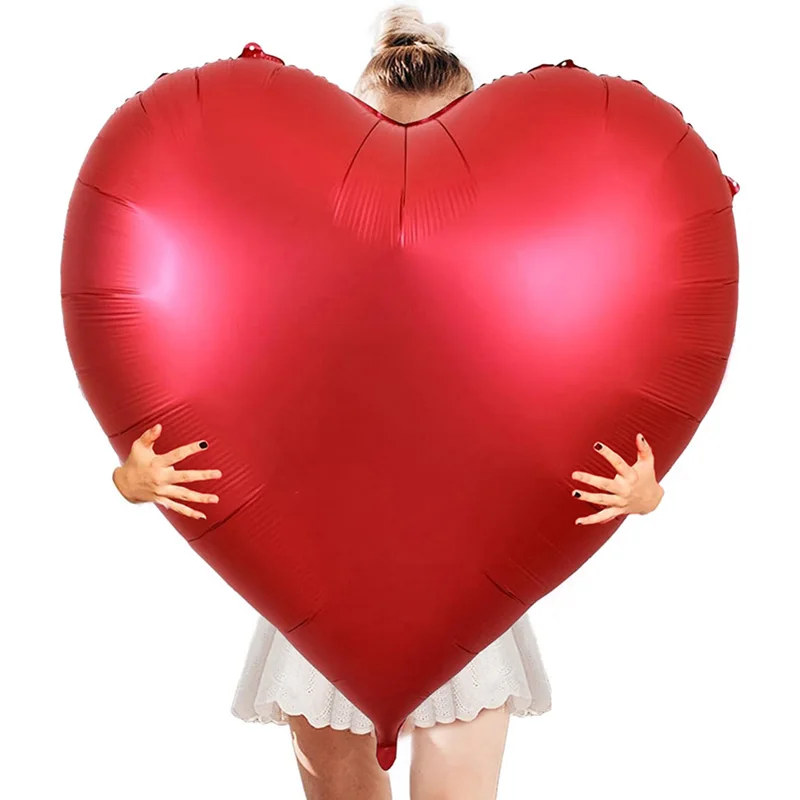 

63Inch Big Heart Balloons Red Love Heart Foil Balloon for Wedding Valentine's Day Gifts Birthday Party Decoration Supplies
