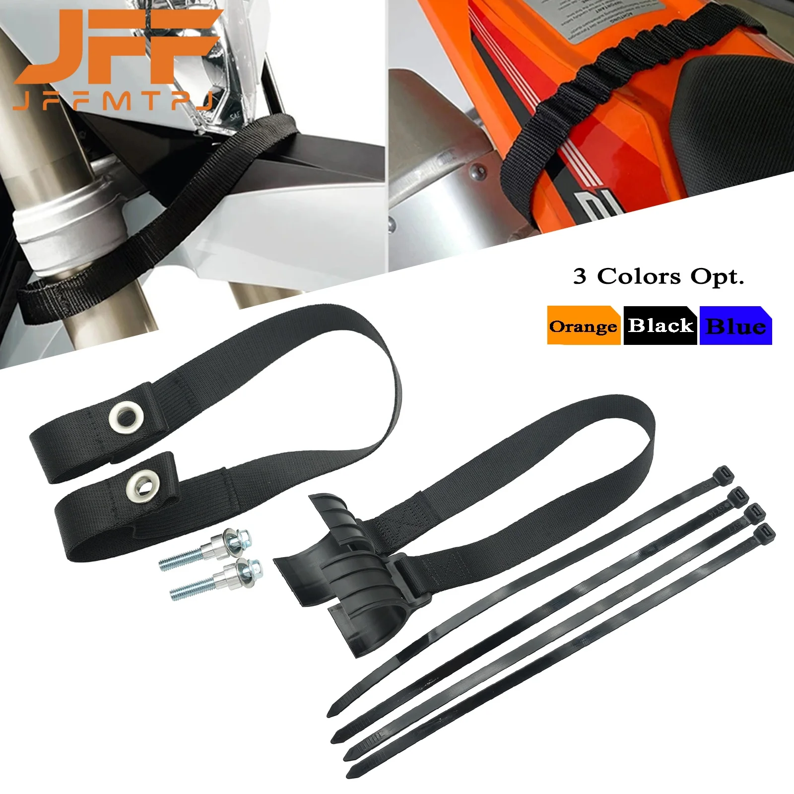 Motorcycle Front Rear Rescue Strap Pull Sling Belt Leashes For HUSQVARNA TC TE TX FC FE FX 125-501 For KTM SX SXF XC XCW XCF EXC