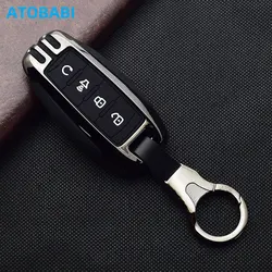 Zinc Alloy Car Key Case Bag For GWM P Series Pickup 2019 2020 Great Wall POER Truck 4 Buttons Smart Remote Fobs Protector Cover