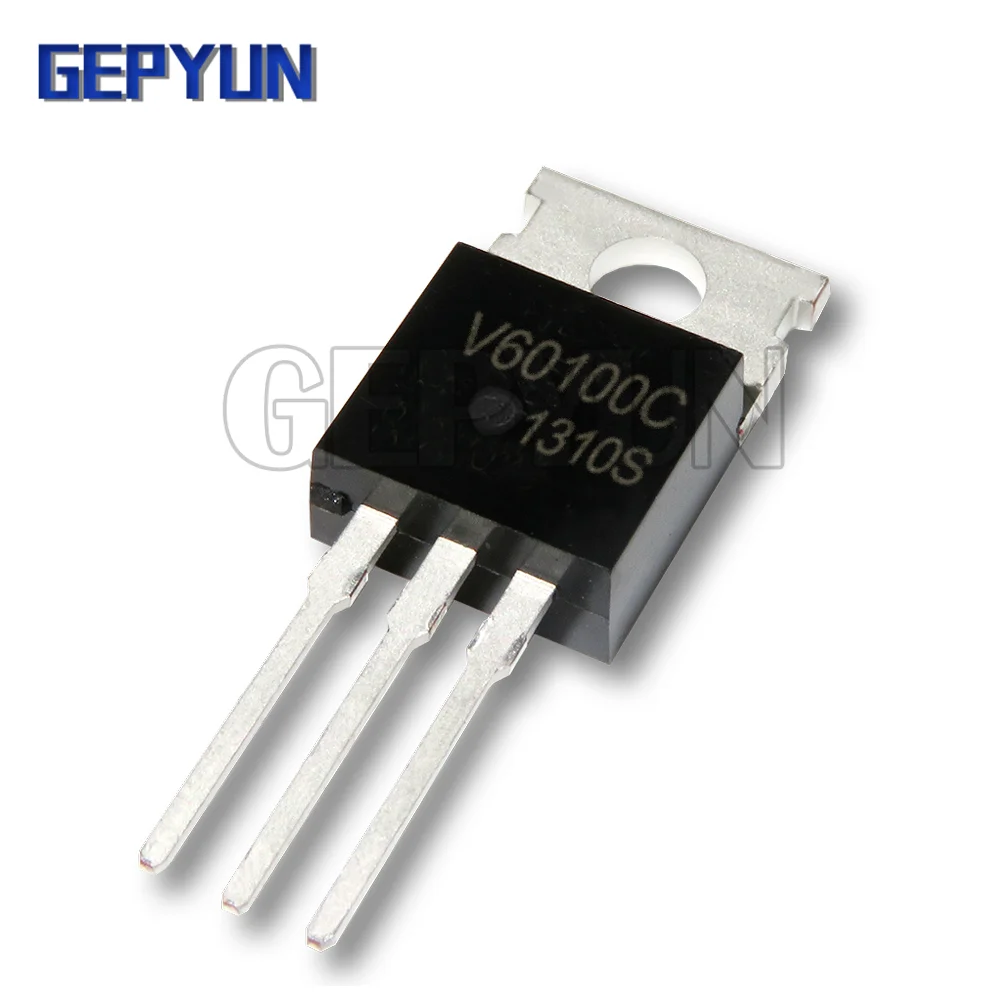 5pcs MBR60100CT TO220 MBR60100 TO-220 60100CT V60100C Schottky diode 60A 100V