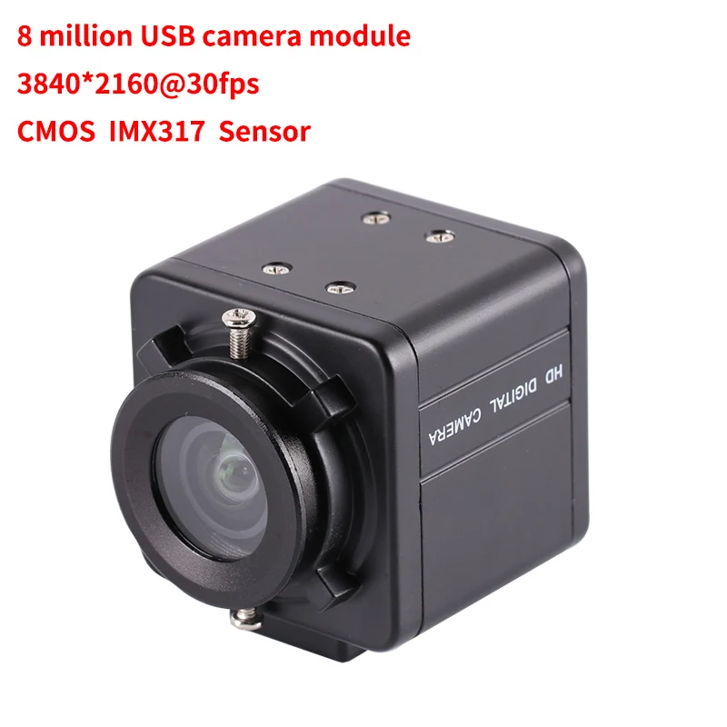 

Industrial USB Camera module 8MP IMX317 4K Autofocus Mini Metal Usb Camera No Distortion Lens For Live Video Teaching Meeting