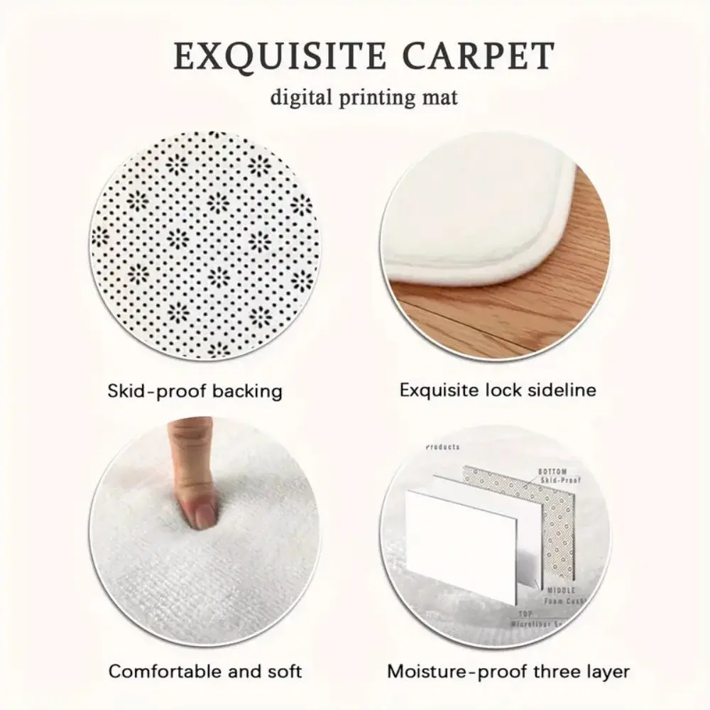 VIKAMA 2 قطعة عيد الميلاد الزنجبيل رجل ممسحة المضادة للانزلاق والحد من الضوضاء مدخل قاعة الحصير سجاد المطبخ للديكور المنزل #6