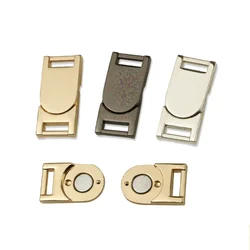 New Arrival Custom Logo Metal Bag Clasp Press Lock Accessories Alloy Handbag Magnet Metal Turn Twist Lock For Women Bag