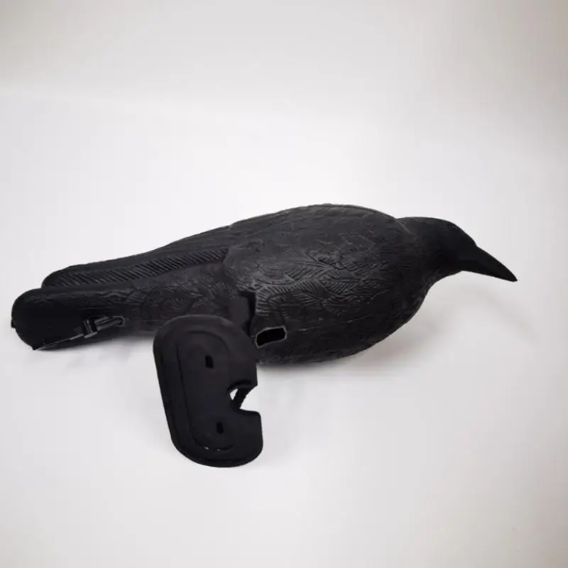 Realistic Black Raven Crow Bird Repellent Pigeon Scarer Scary Fake For Garden Outdoor Farm Pest Control