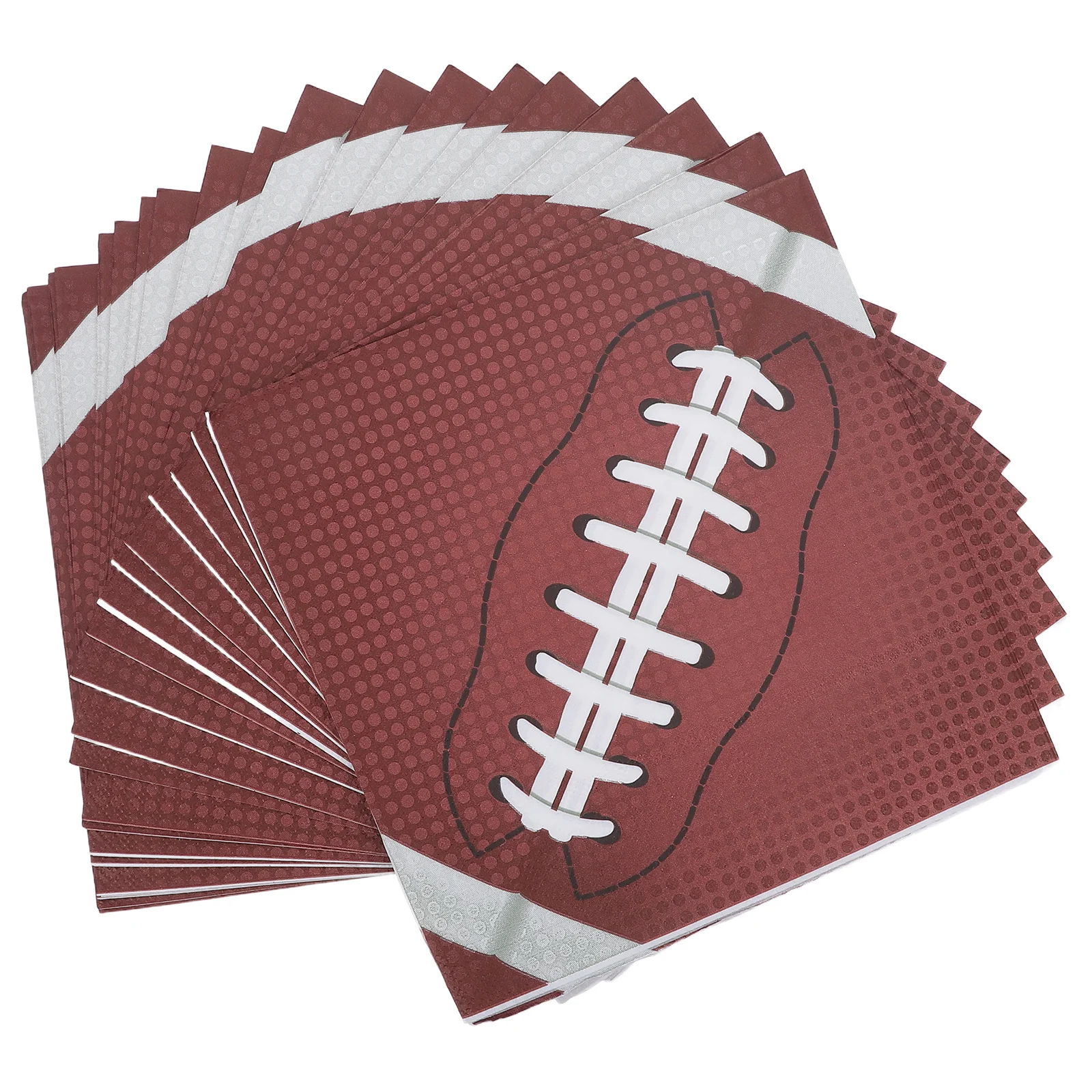 

48Pcs Football Napkins Rugby Disposable Paper Party Decorations Birthday Tailgate Game Restaurant Beverage Football Napkins Bulk