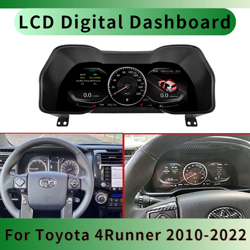 

Car LCD Cluster Instrument Cockpit Dashboard Panel Modification For Toyota 4Runner 2010 - 2022 virtual cockpit dashboard