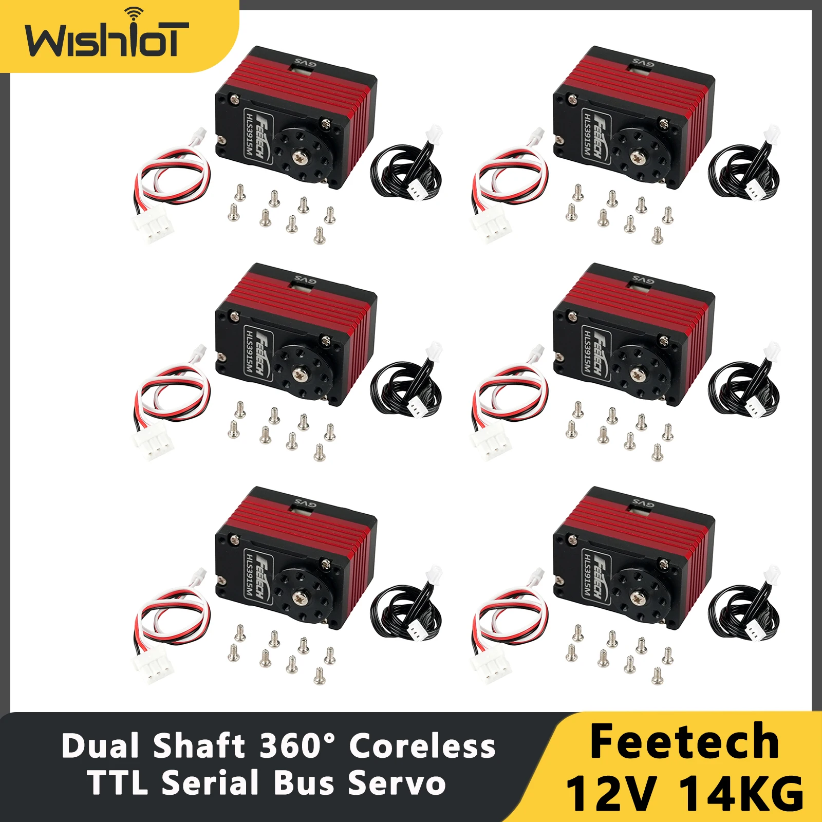 1-2-4-6pcs-feetech-12v-14kg-double-shaft-constant-force-ttl-serial-bus-servo-coreless-motor-360-degree-for-robot-arm-fixture-diy