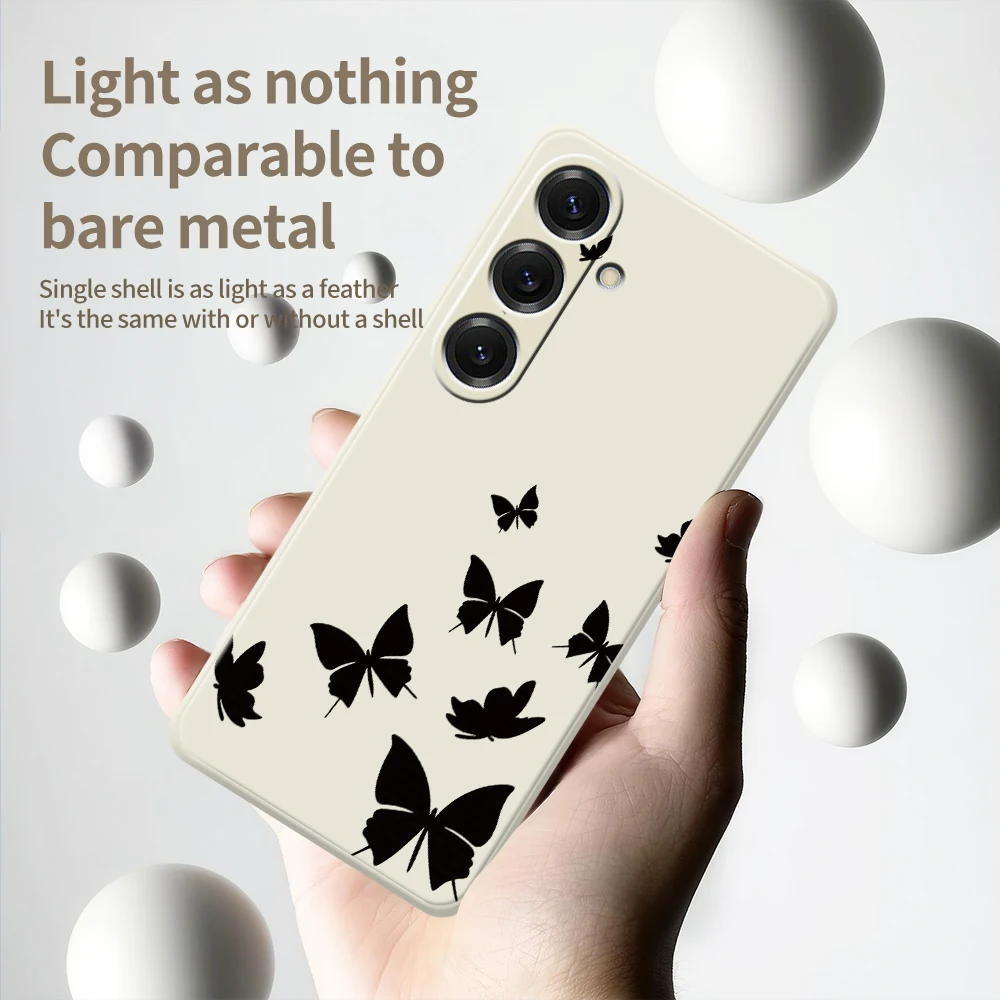 Butterfly Pattern Phone Case For Samsung Galaxy S25 S24 S23 S22 S21 S20 Ultra Plus S20FE S21FE S23FE S24 FE S10 Plus Cover