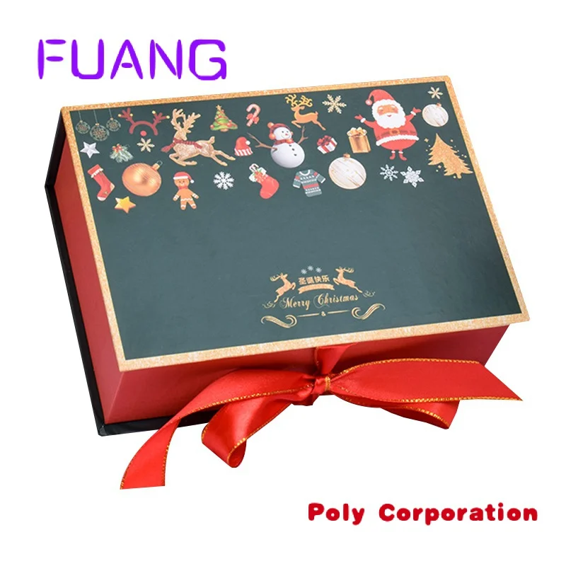 

Custom Eco-Friendly Wholesale Decorative Handmade Book Shape Magnetic Lid Closure Gift Box For Christmas packing box for small