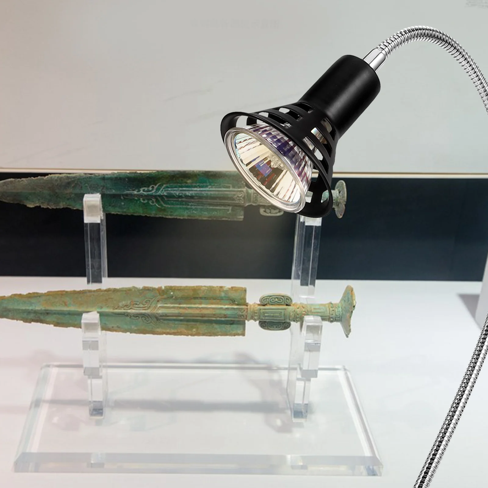 

Cabinet Small Spotlight Rotatable Clamp Design Indoor Jewelry Display Lighting Adjustable Angle Showcase Spot Light