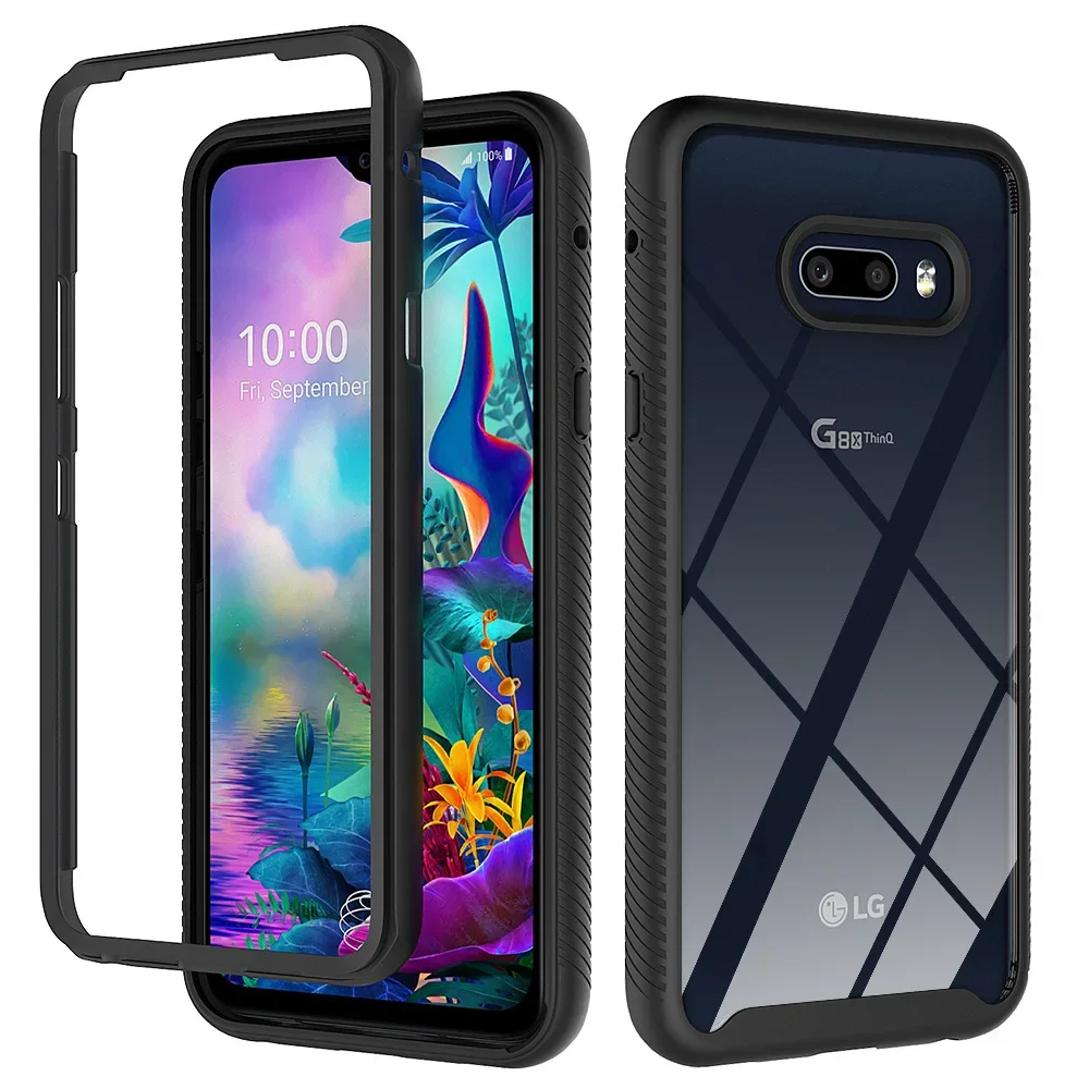 Hybrid TPU/PC Sky Case For LG G8X ThinQ  Fundas Capa Two Layer Structure Shockproof Crystal Clear Shell Cover For LG V50s ThinQ