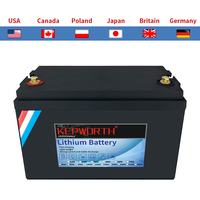 New 12V 100Ah LiFePO4 Storage Battery BMS Lithium Power Batteries 6000 Cycles For RV Campers Golf Cart Off-Road Off-Grid Solar