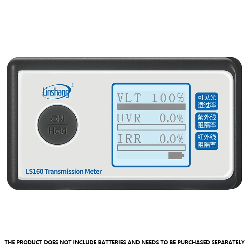 Portable Window Tint Tester Solar Film Transmission Meter for Car Window Film UV IR Rejection Rate Visible Light Transmittance