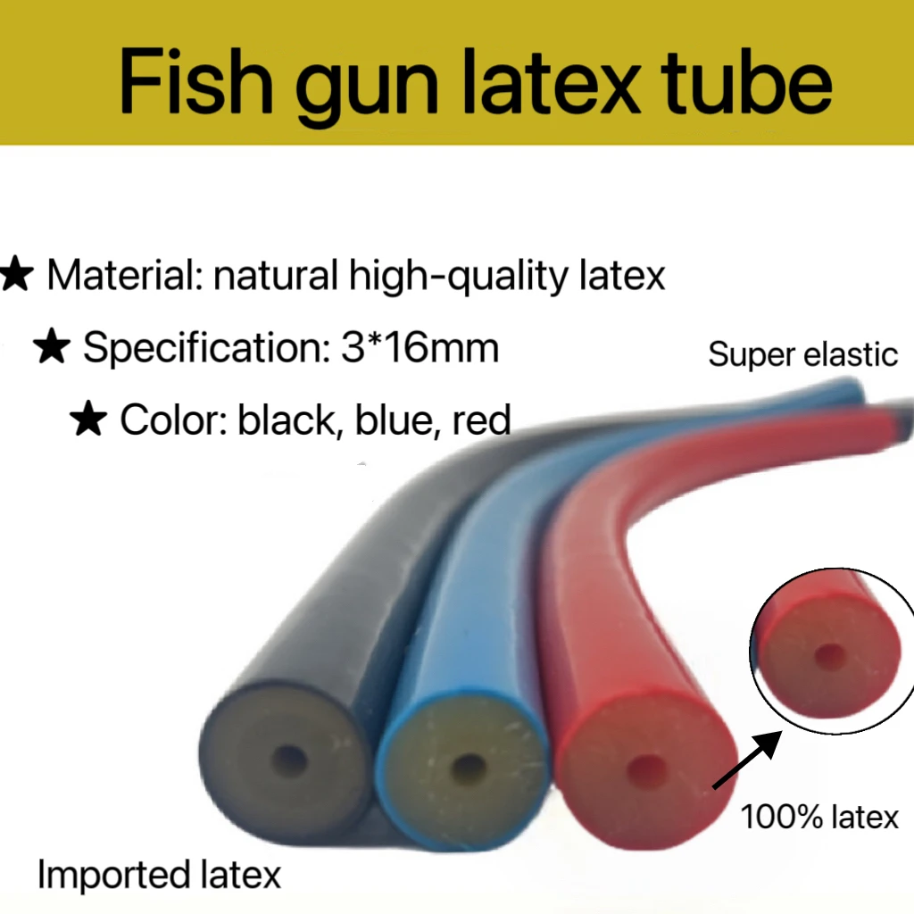 Fish Hunting Spear Gun Latex Tube 3*16mm Harpoon Fishing Sling Rubber Tube Outdoor Diving Freediving Spearfishing Equipment