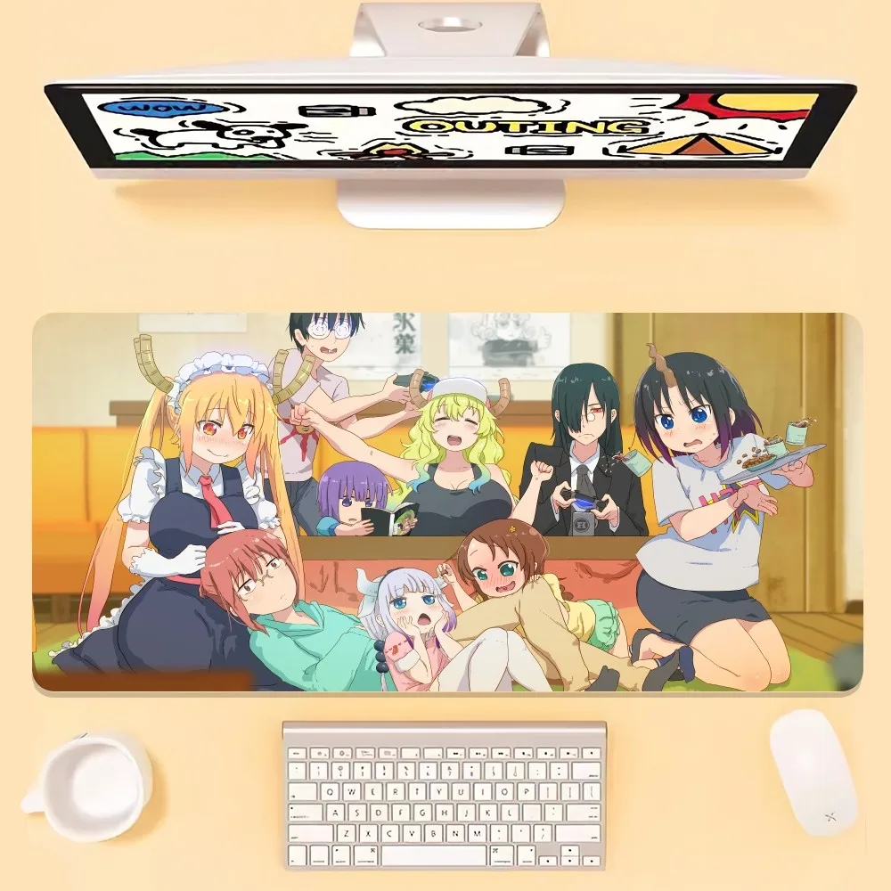 Anime M-Miss K-Kobayashis D-Dragon Maid Mouse Pad Office Large Small Computer PC Keyboard Rubber Game Anti-Slip Mice Mat Big