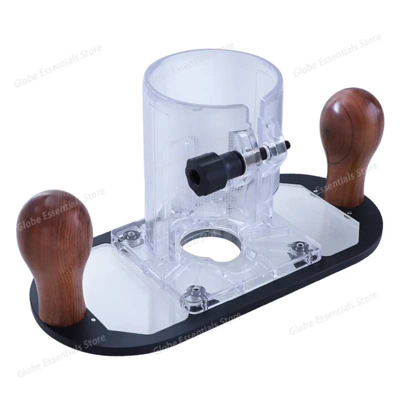 

Модифицированная прозрачная крышка для перевернутое основание триммера-фрезерного станка Многофункциональный аксессуар для гравировки, фрезерования и долбежей