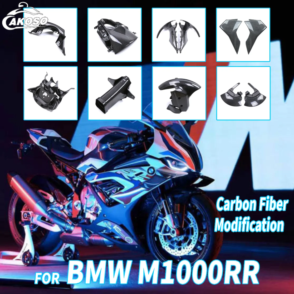 

For BMW M1000RR 2021 2022 2023 2024 Thunder Edition Motorcycle Accessories Modified Carbon Fiber Fairing Kits Fenders Winglet
