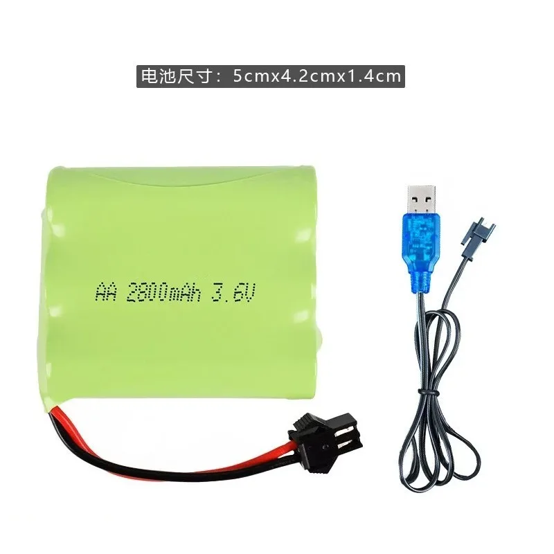 Replacement battery Large capacity  remote control toy car charging battery pack 3.6V4.8V7.2V6v8.4V 1PCS
