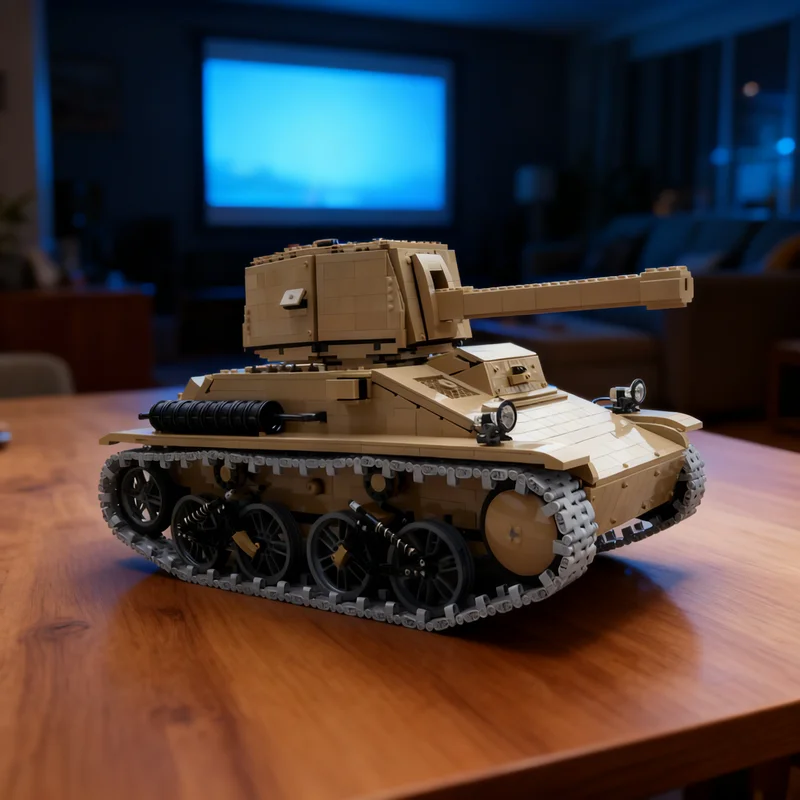 

5440pcs MOC Vickers M1937 Light Tank 1 8 Technical Model Building Blocks Architecture Toys Christmas Gifts Education Kids Idea