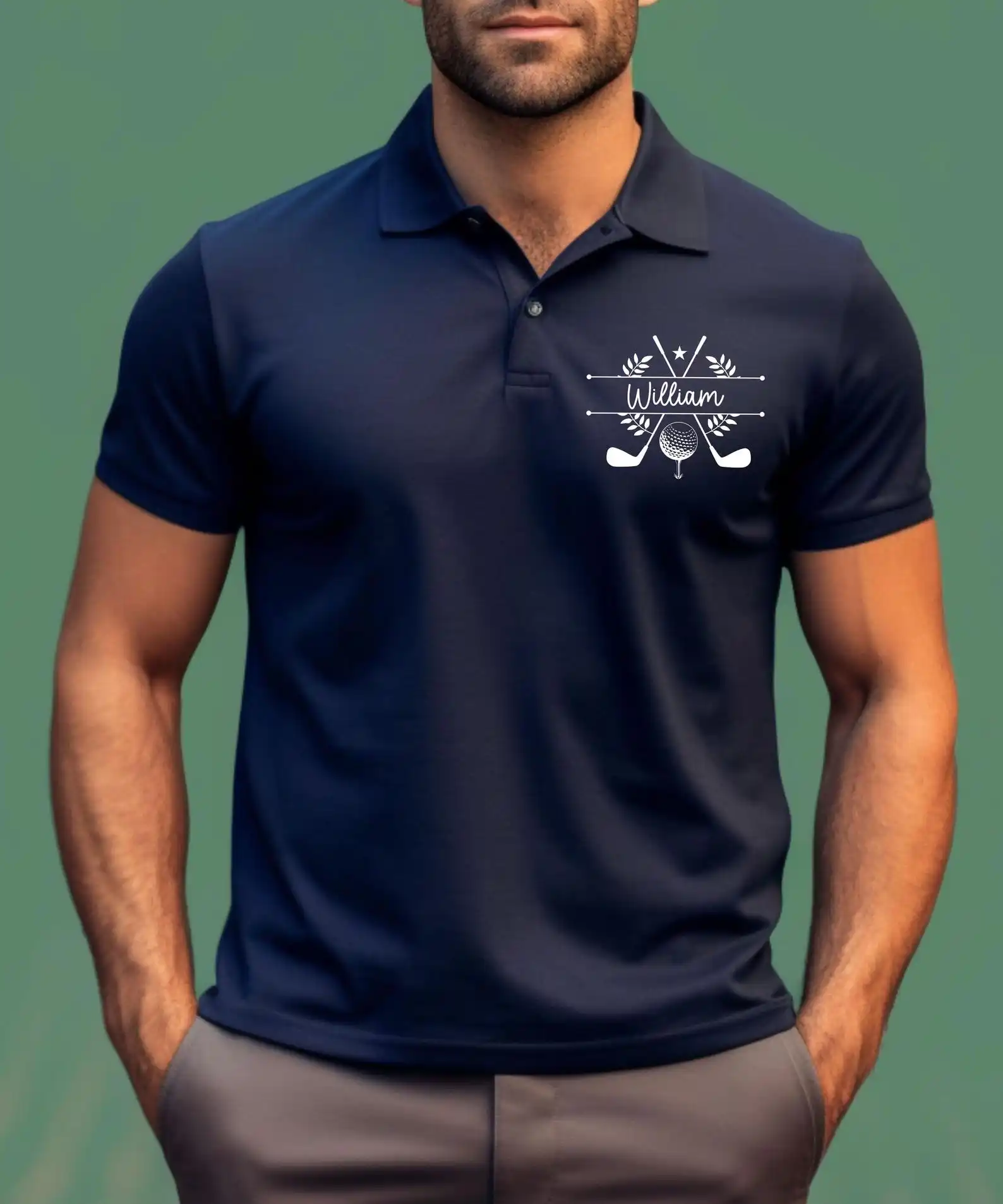 Custom Name Golf Sport Polo Shirt Men Women Personalized Moisture-Wicking Quick Dry Golf Shirt  Design Golf Team Name Polo Top