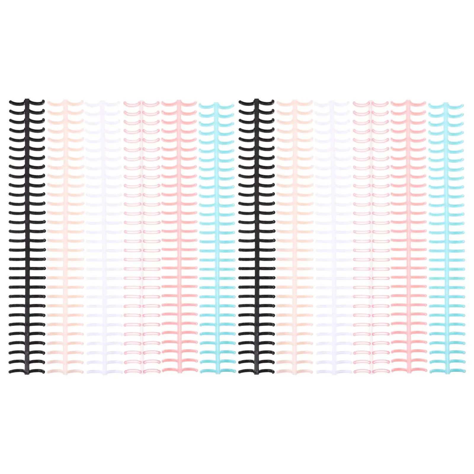 

12pcs Loose Leaf Coil Bindings Spiral Notebook Wire Multicolor Index Dividers Office Stationery Segmentable Customizable Retro