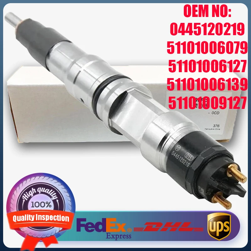 

Common Rail Fuel Injector 0445120219 51101006079 51101006127 51101009127 51101006139 for MAN TGA TGL TGX