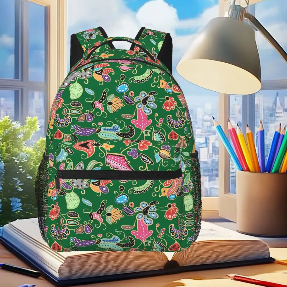

Sarong Batik Kebaya Purple (3) Backpack Student Boys Girls BookBag Children School Bag Laptop Shoulder Bags for Men Women