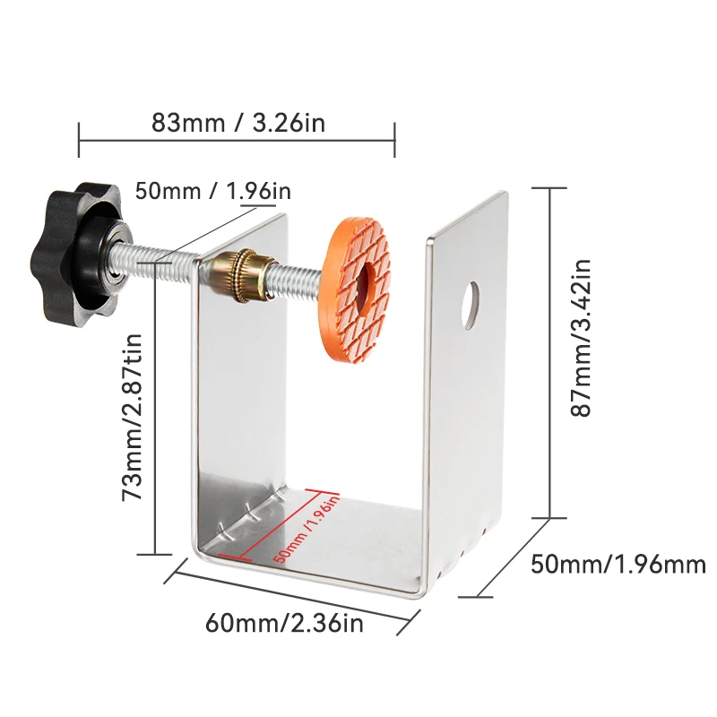 IMBOT Installation Drawer Face Fixing Clamp Clip Drawer Front Installation Clamp Desk C-Clamp