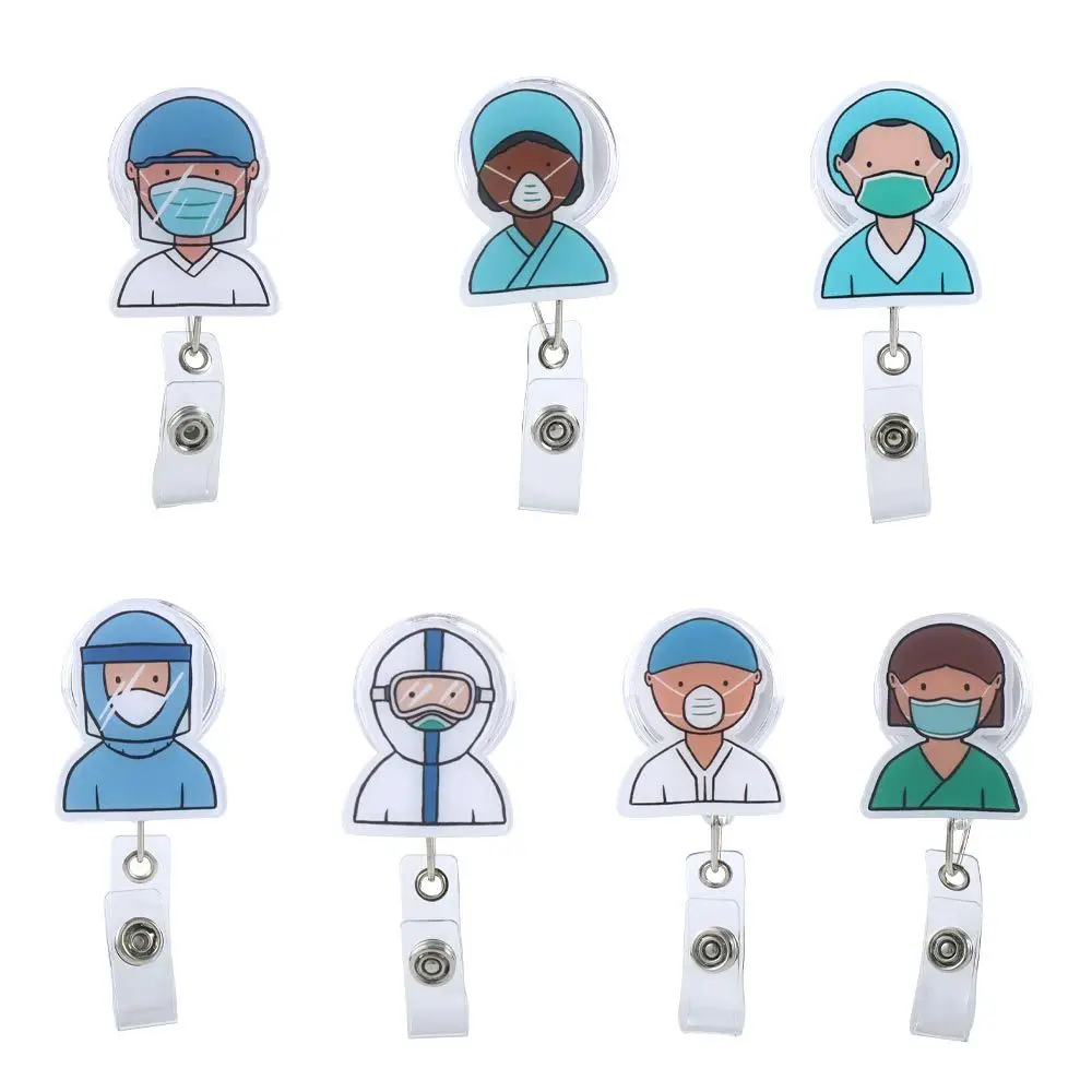 

Clips Students Card Work Card Clips Hospital Badge Holder Retractable Badge Reel Nurse Badge Holder Nurse Doctor Badge Reel