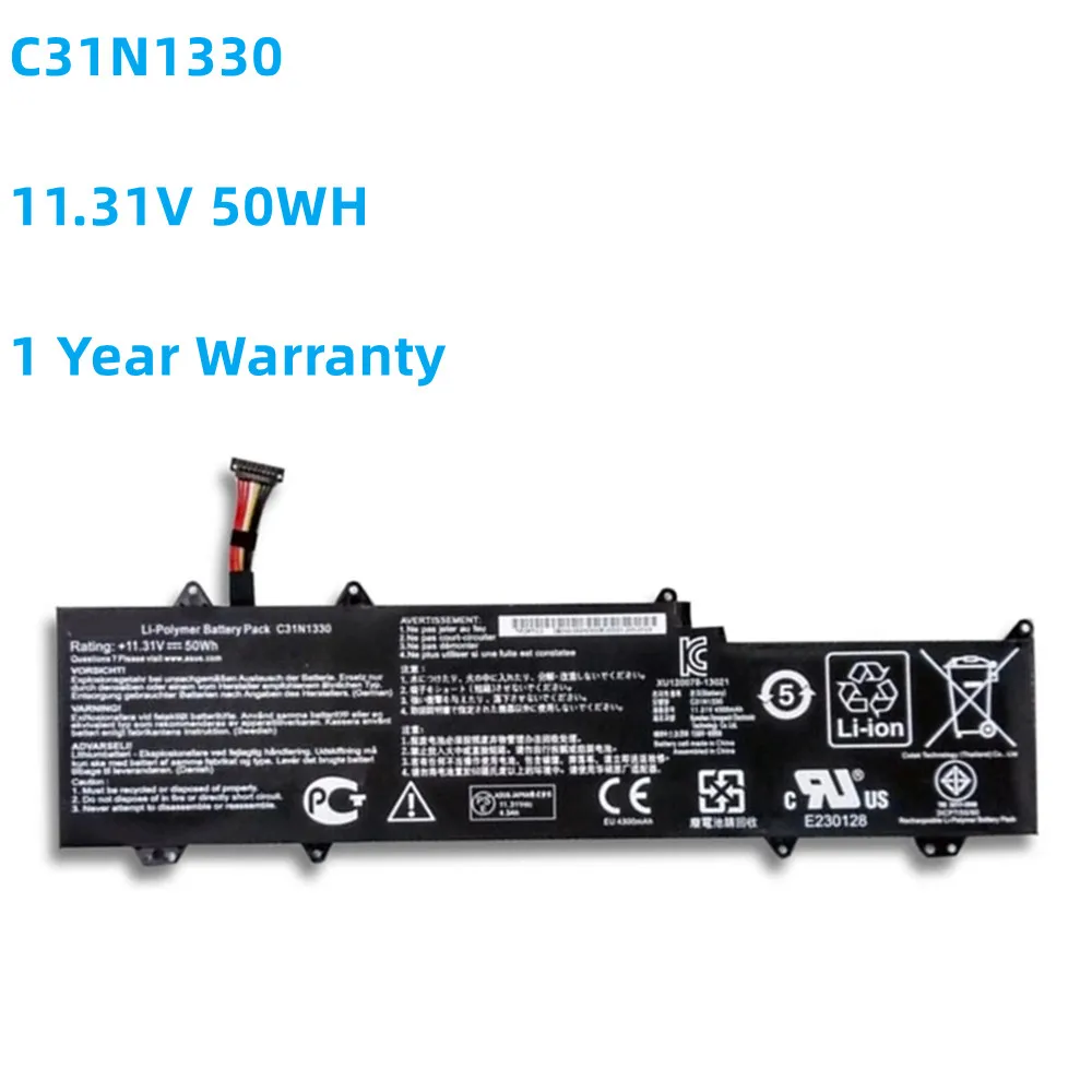 

C31N1330 11.31V 50WH Laptop Battery For ASUS ZenBook UX32L UX32LA UX32LN UX32LN-R4053H 0B200-00070200