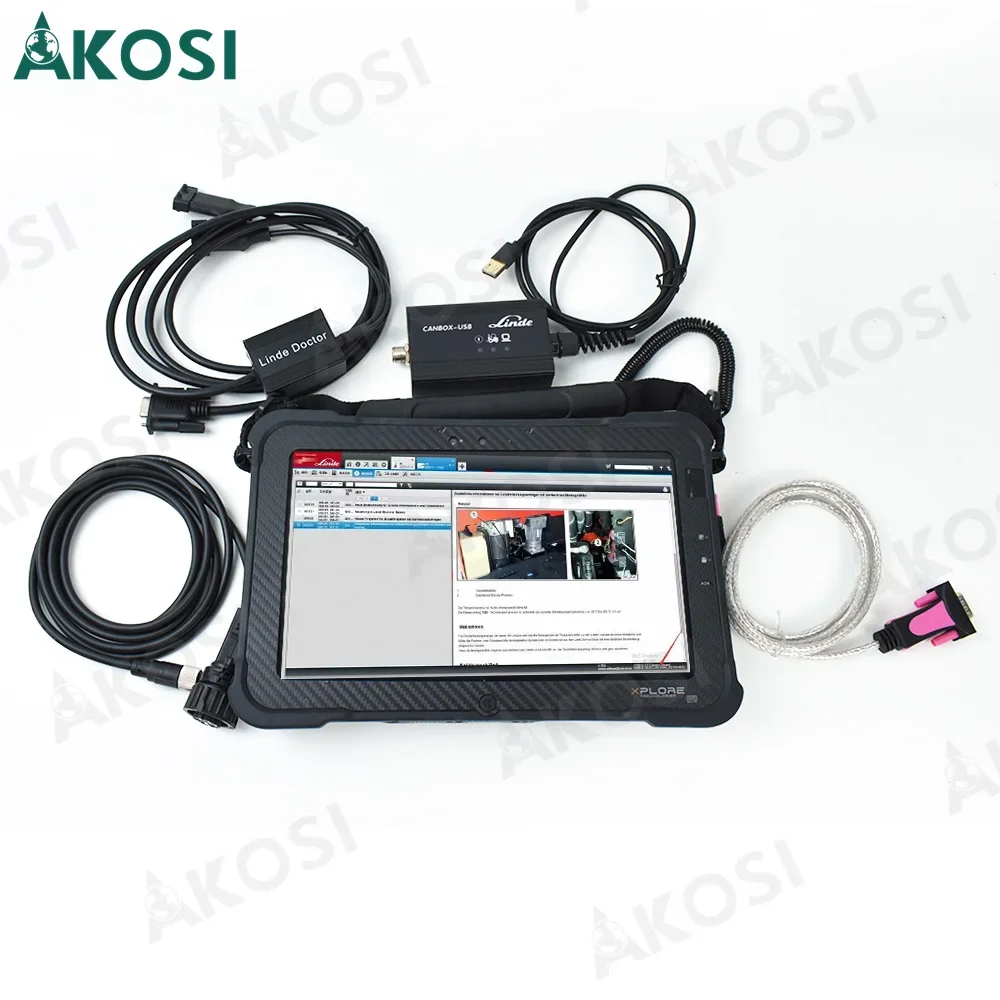 

Ready to use Xplore tablet+ Forklift Full for Linde Canbox Linde Doctor Professional Diagnostic Scanner Tool