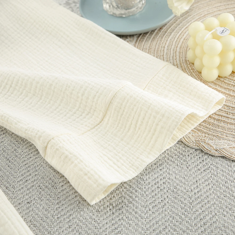 2025 ฤดูร้อนฤดูใบไม้ร่วงผ้าฝ้ายเสื้อสเวตเตอร์ถักและสบายยาวผู้หญิง Cape Kimono สไตล์หลวม Lace Up เสื้อ Tops