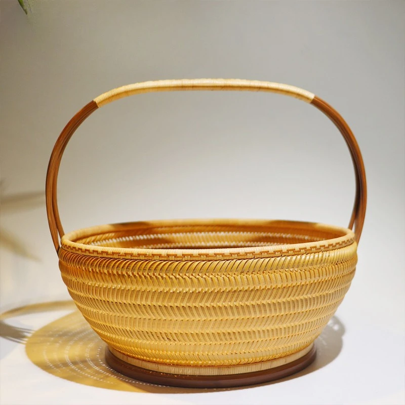 Bamboo basket, fruit basket, bamboo basket
