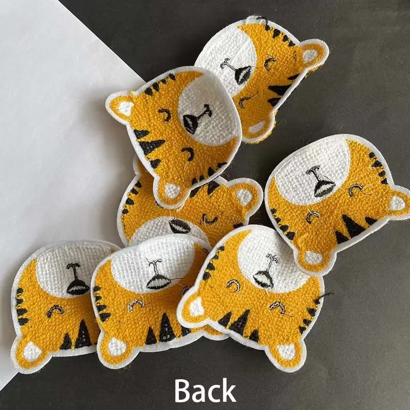 Parche bordado tigre rayas – apliques de coser para ropa y mochila - imagen 3