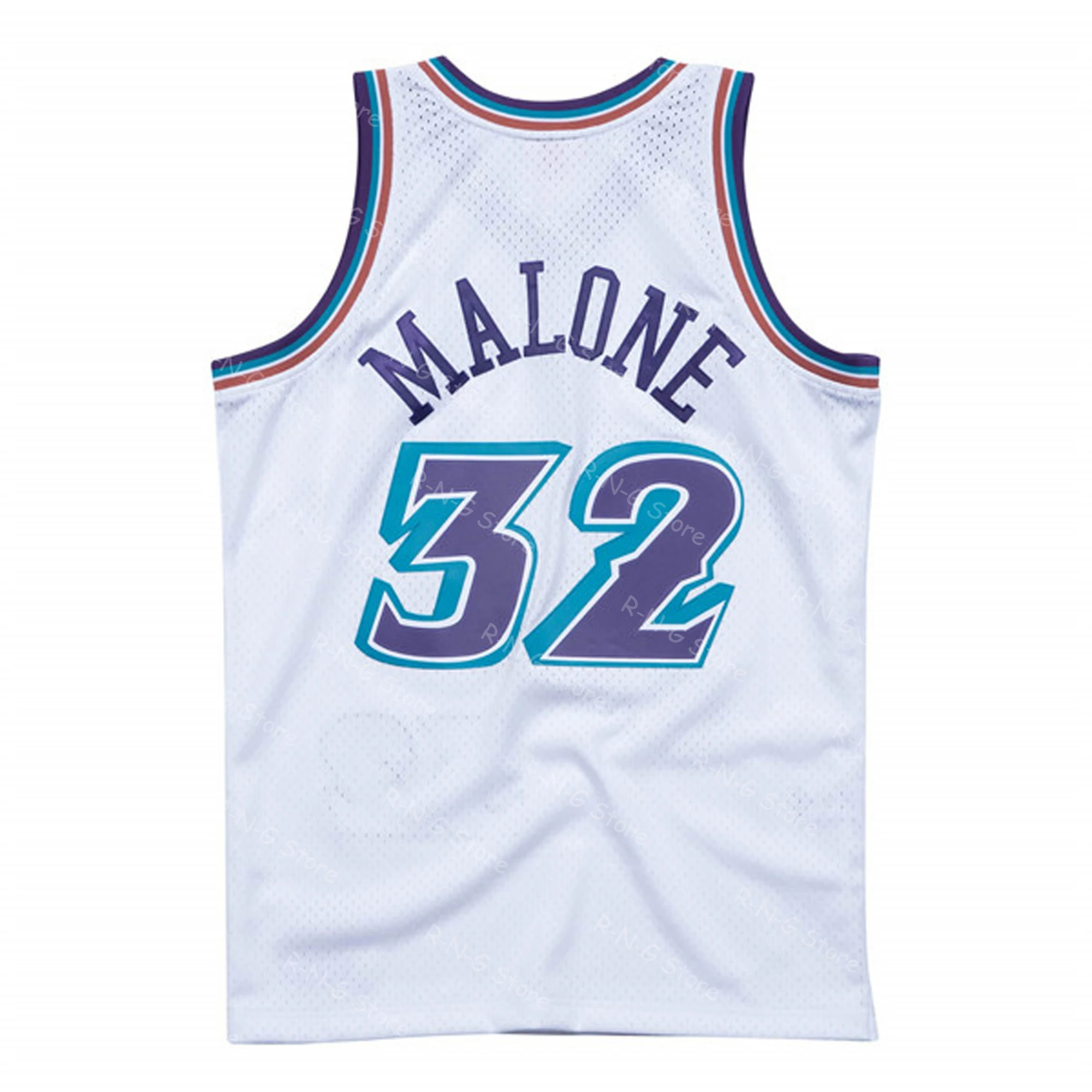 Summer Autumn Vintage Style Jazz Swingman Fan Version Of The 96-97 Season Replica Jersey The Mailman Basketball Sleeveless Vest