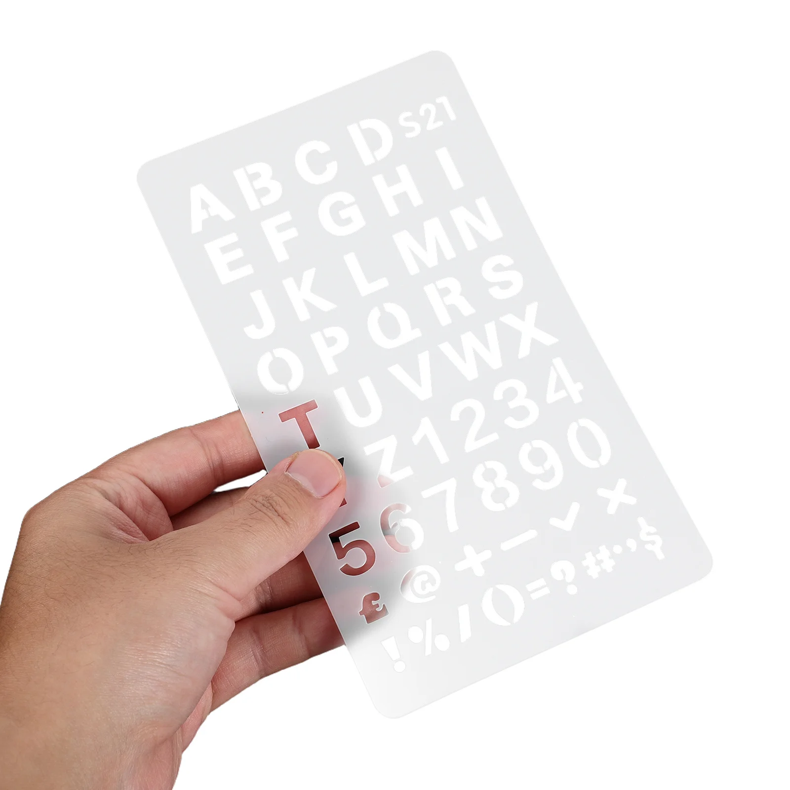 

20pcs Hollow Stencil Kit Reusable Plastic Template For Painting On Wood Wall Fabric Chalkboard Projects Numbers Letters