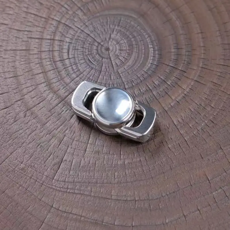 Miaojia MLDEDC roestvrij staal tweezijdige CNC-graveren SP2 mechanische vingertop gyroscoop decompressiespeelgoed