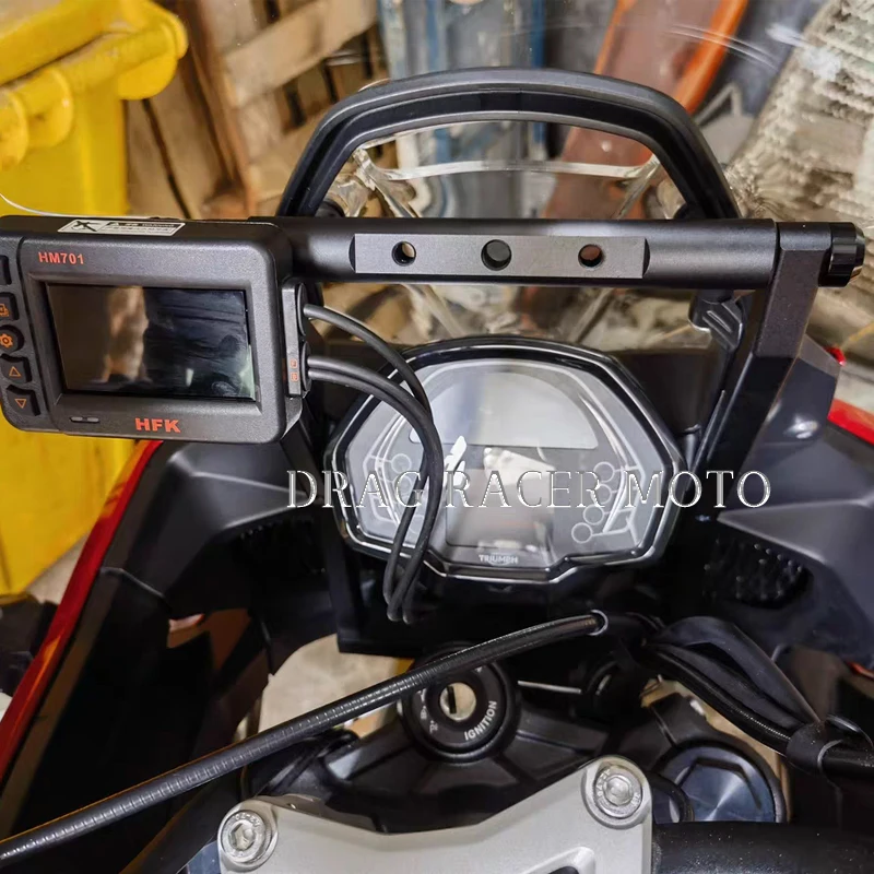 For Triumph Tiger Sport 660 2022-2025 GPS mobile phone extended navigation bracket Windshield reinforcement bracket