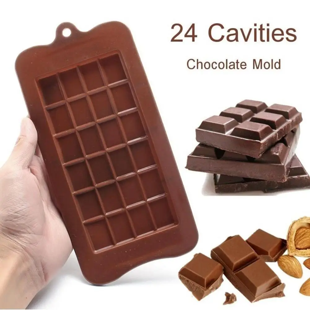 Moldes de Chocolate, barras de silicona, molde para derretir cera, rectángulo de fácil liberación para proteínas y energía, regalo hecho a mano