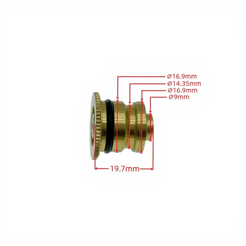 Copper Water Heater Regulator Core 19.7x22.5mm Round Valve Replacement Part For Gas Heating System Accessories