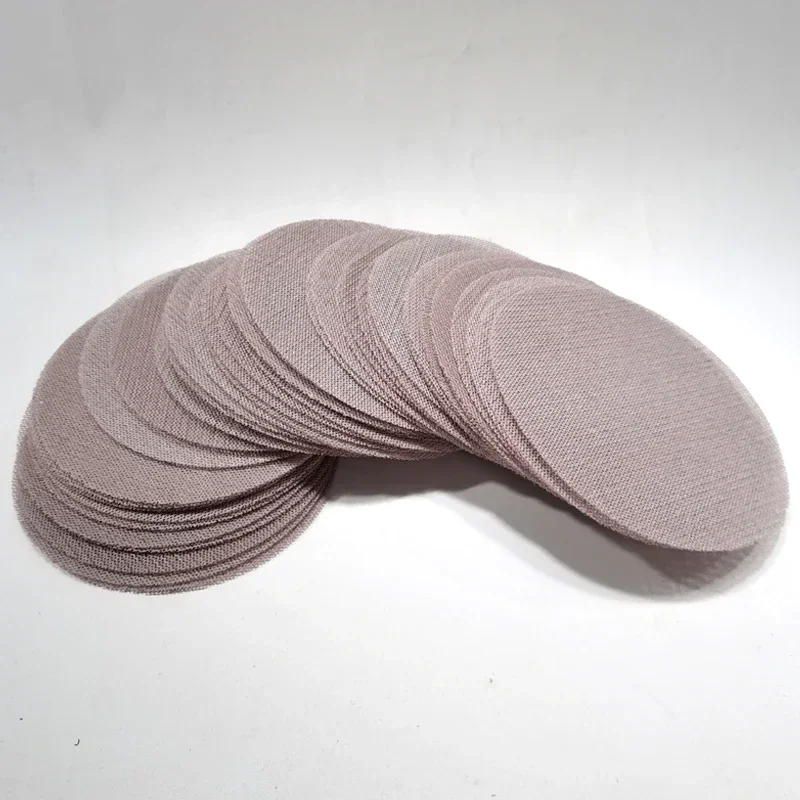 10 Pcs Of Car Paint Finish Putty Sanding 6 Inch Sandpaper 150mm Pneumatic Sanding Machine Round Flocking Sandpaper