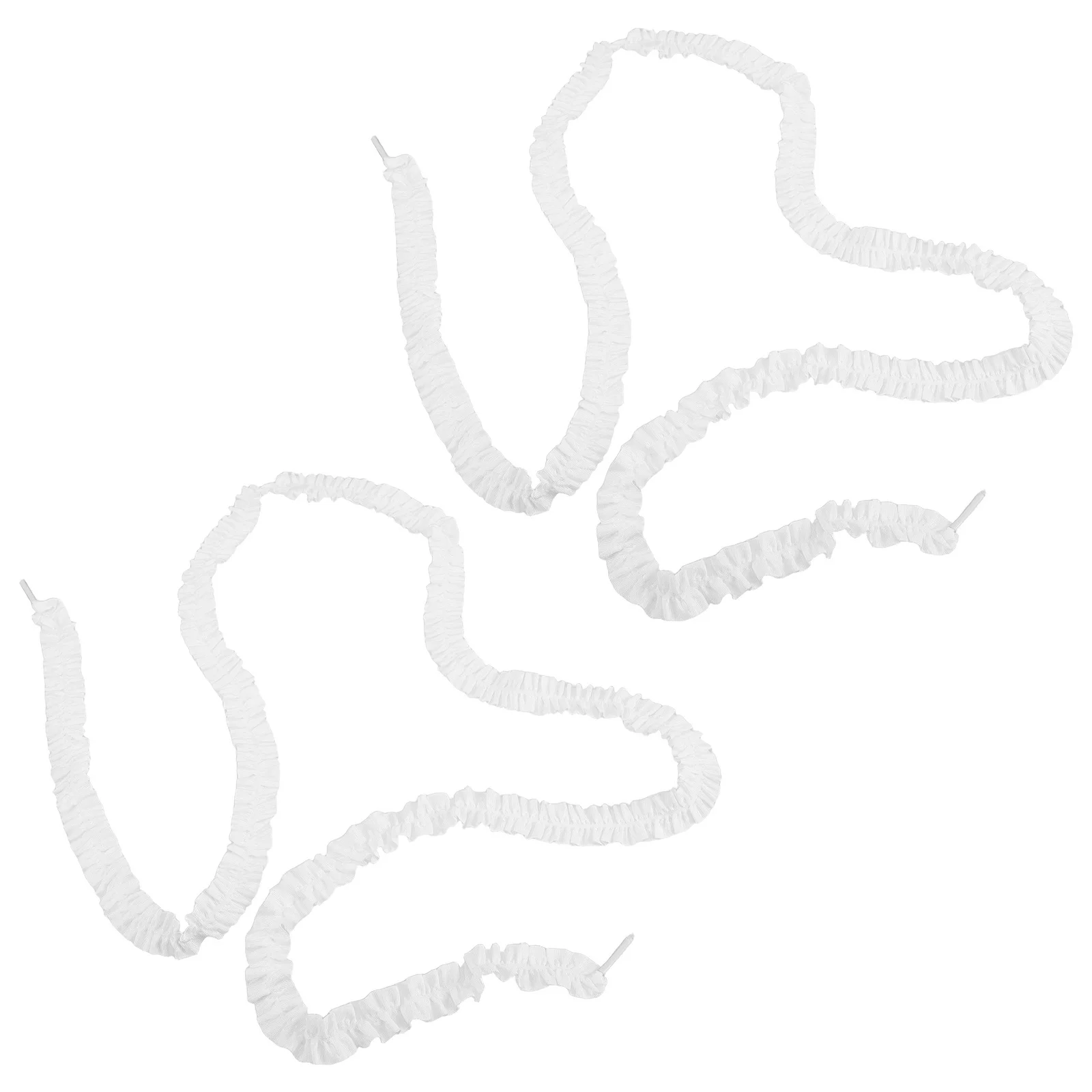 

2Pairs Cute Decorative Ruffle Shoelaces Women's Lace Edge Shoestrings Replacement for Casual Boots Sneakers Ruffle Shoelaces