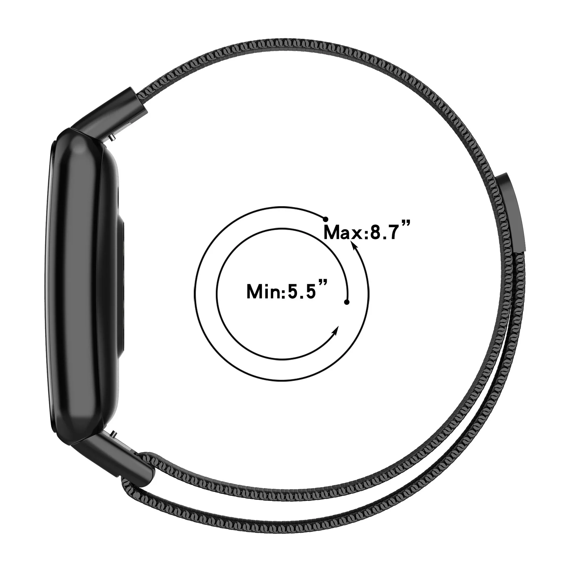 Pulseira de metal magnético para oppo relógio livre pulseira de aço inoxidável para oppo relógio livre nfc smartwatch loop correa